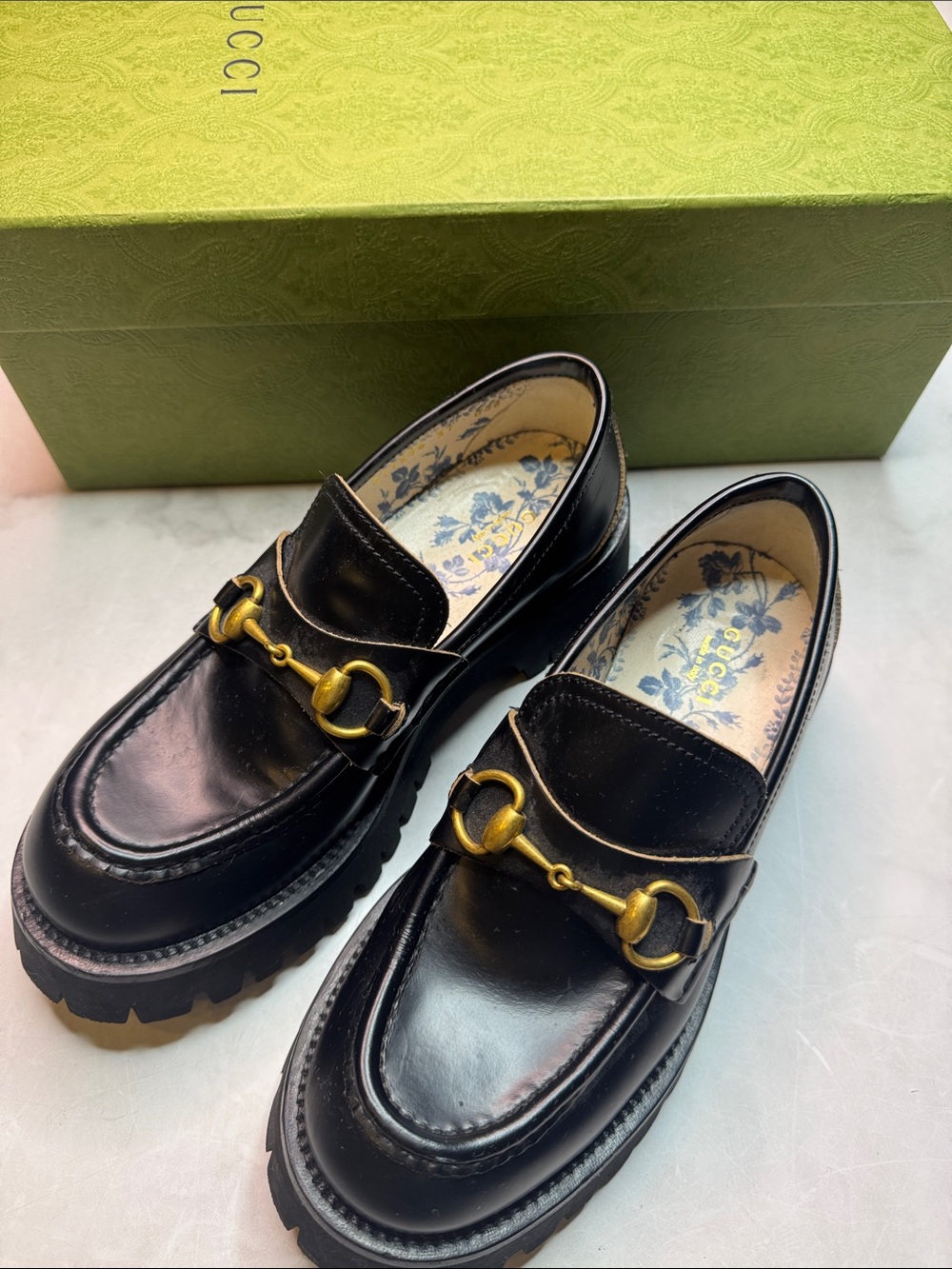 Gucci Harald Horsebit Platform Loafer